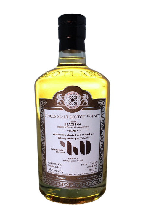 Staoisha (peated Bunnahabhain) - MoS24032 - Taiwan - 11y - refill Bourbon Barrel